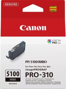 ראש דיו שחור מאט מקורי Canon PFI-5100MBK