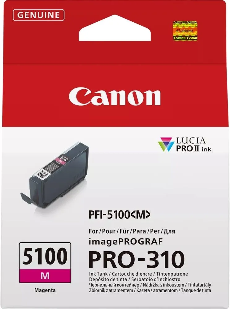 ראש דיו אדום מקורי Canon PFI-5100M