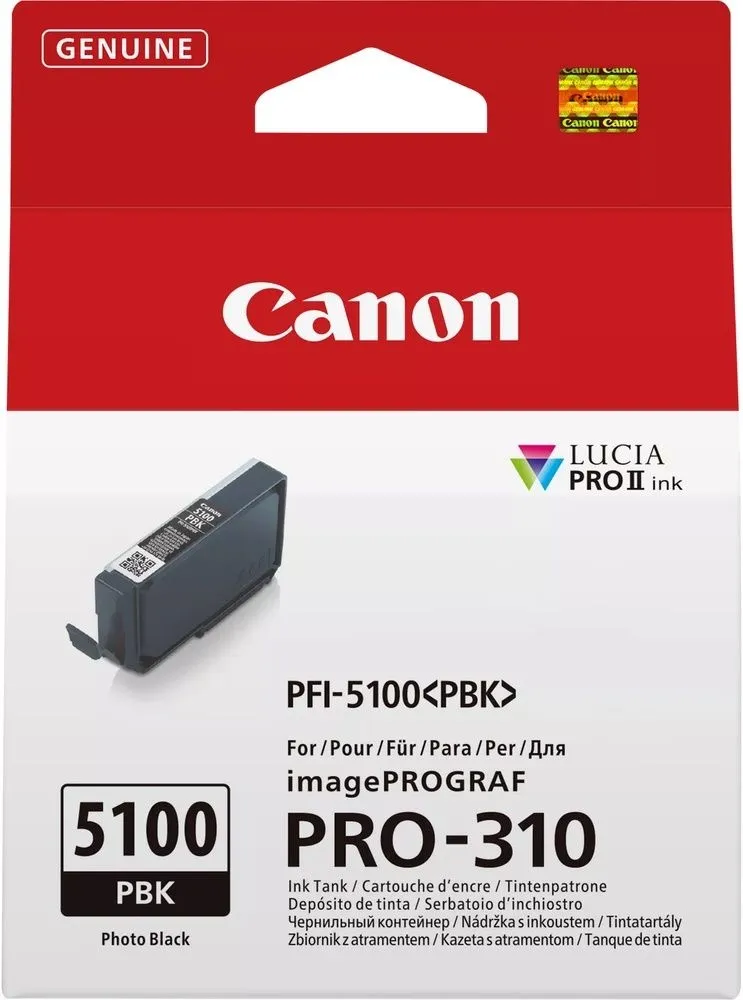 ראש דיו שחור פוטו מקורי Canon PFI-5100PBK