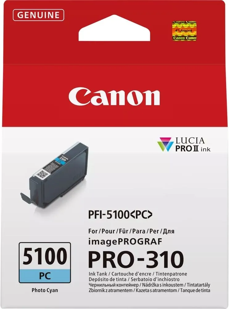 ראש דיו כחול פוטו מקורי Canon PFI-5100PC Photo