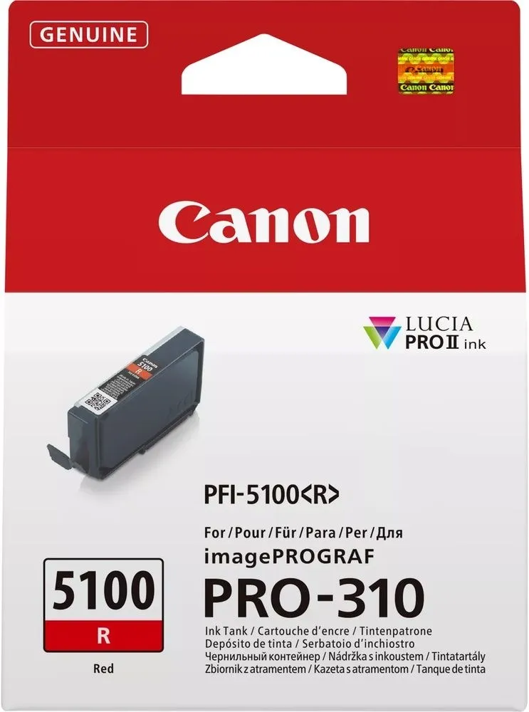 ראש דיו אדום מקורי Canon PFI-5100R
