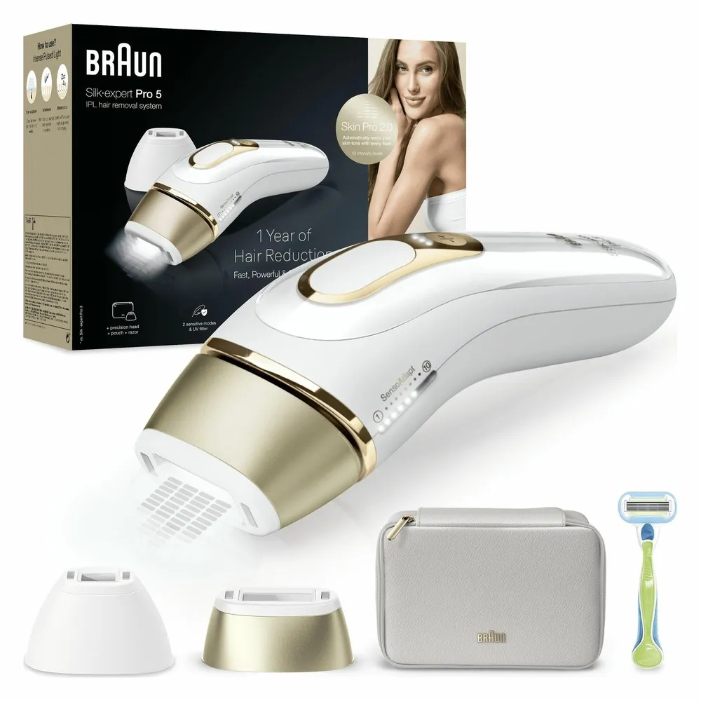 מסיר שיער בטכנולוגיית Braun IPL Silk expert Pro 5 PL5152