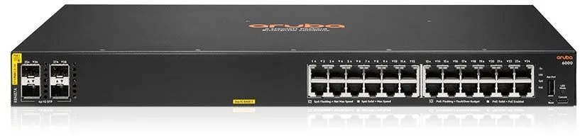 רכזת רשת / מתג Aruba CX 6000 R8N87A POE 455W