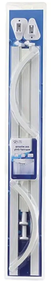 מוט וילון אמבטיה אוניברסלי River RV59810 – צבע לבן