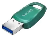 זיכרון נייד Sandisk Ultra Eco 256GB 100Mb/s USB 3.2 SDCZ96-256G-G46