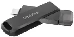 זיכרון נייד למכשירי אפל Sandisk iXpand Flash Drive Luxe 256GB Type C Lightning SDIX70N-256G-GN6NE