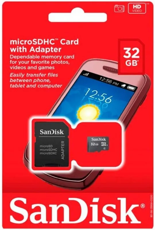כרטיס זיכרון Sandisk 32GB Micro SDHC SDSDQM-032G-B35