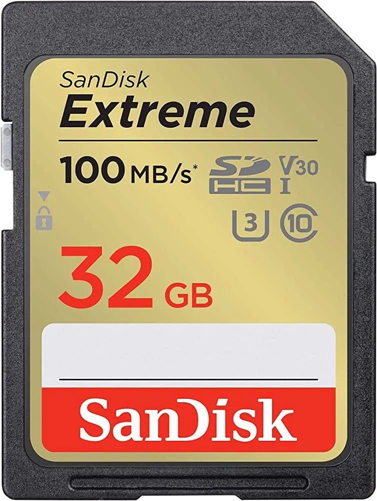 כרטיס זיכרון Sandisk Extreme 32GB SDHC 100Mb/s SDSDXVT-032G-GNCIN