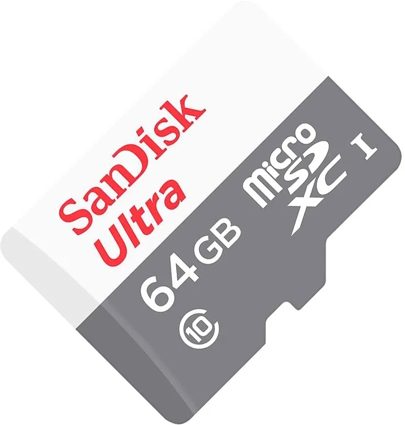 כרטיס זיכרון Sandisk Ultra 64GB Micro SDXC 100Mb/s SDSQUNR-064G-GN3MN