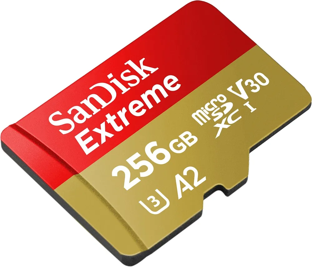 כרטיס זיכרון Sandisk Extreme 256GB Micro SD UHS 190Mb/s SDSQXAV-256G-GN6GN