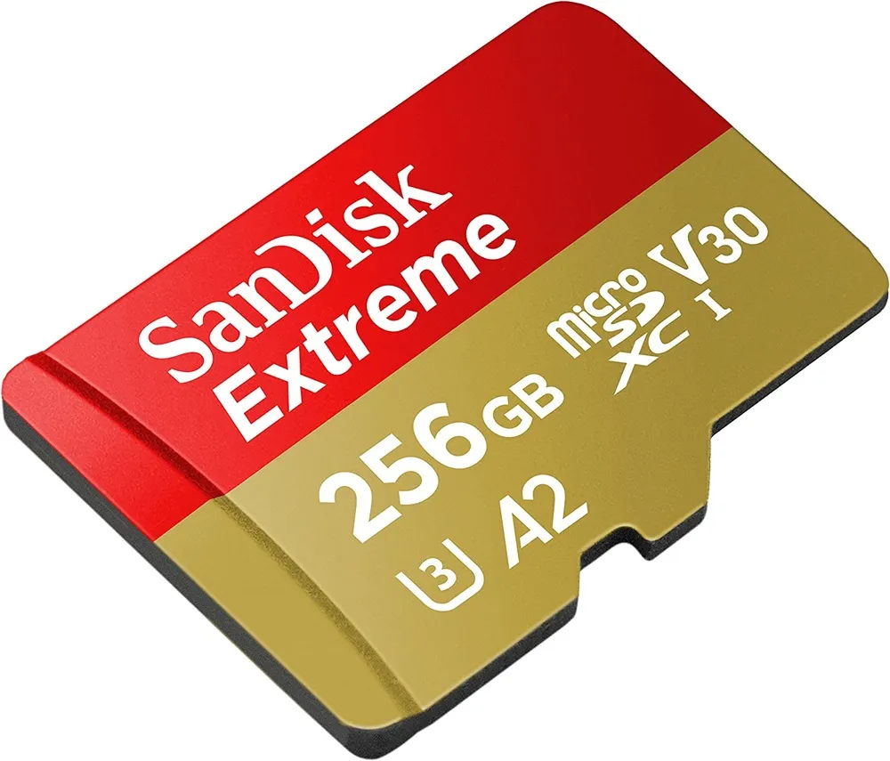 כרטיס זיכרון Sandisk Extreme 256GB uSD 190Mb/s SDSQXAV-256G-GN6MN
