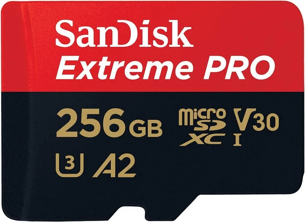 כרטיס זיכרון Sandisk Extreme Pro 256GB Micro SD UHS 200Mb/s SDSQXCD-256G-GN6MA