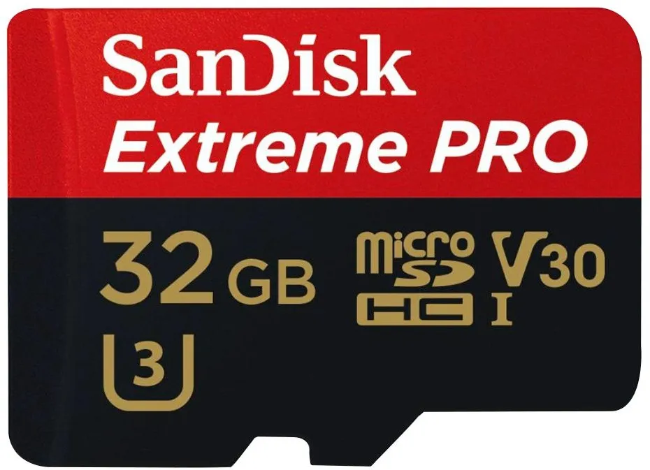כרטיס זיכרון Sandisk Extreme Pro 32GB Micro SDHC 100Mb/s SDSQXCG-032G-GN6MA