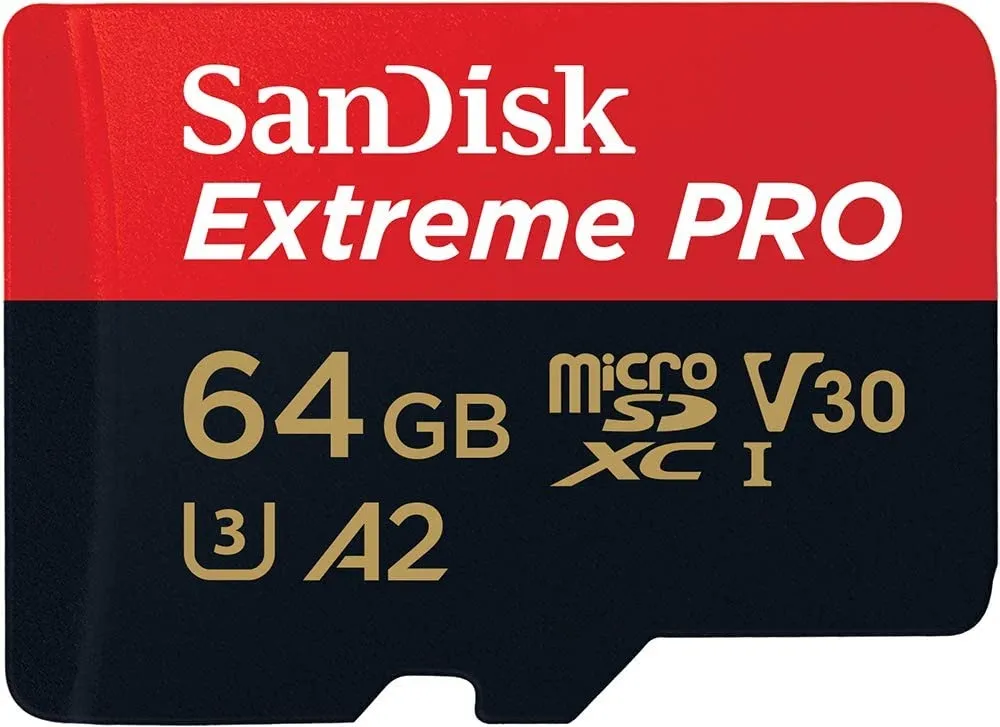 כרטיס זיכרון Sandisk Extreme Pro 64GB Micro SD UHS 200Mb/s SDSQXCU-064G-GN6MA