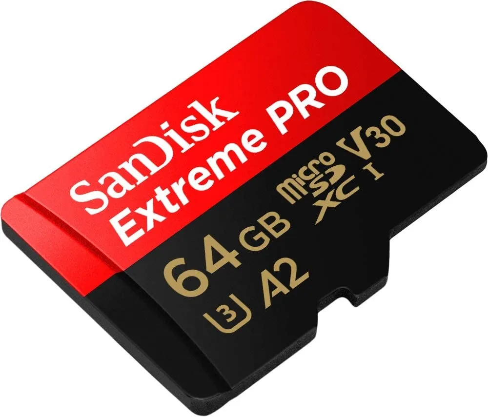 כרטיס זיכרון Sandisk Extreme Pro 64GB Micro SD UHS 200Mb/s SDSQXCU-064G-GN6MA