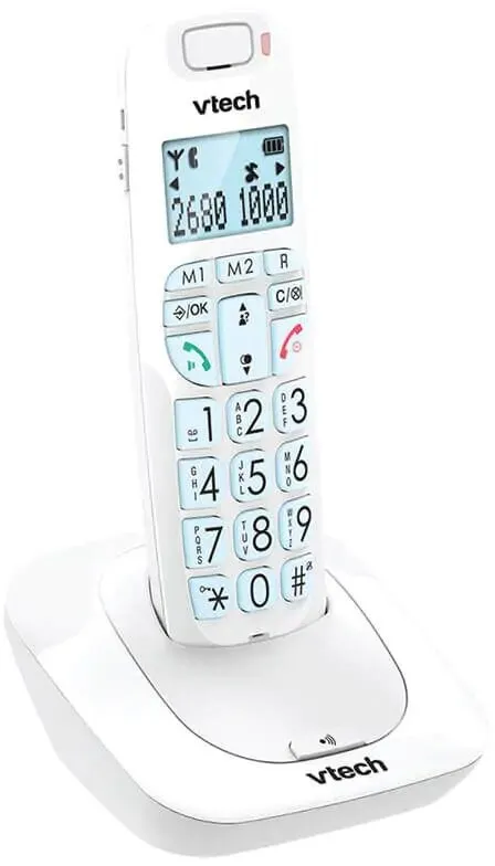 טלפון אלחוטי לכבדי שמיעה Vtech SLB-150 W – צבע לבן