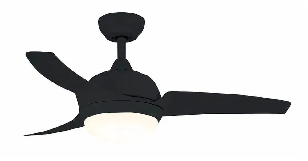 מאוורר תקרה Semicom SM-1017B/CT 42" 25W סדרה: PARISLED בצבע שחור