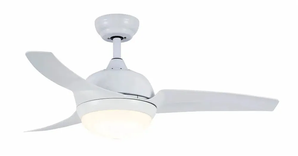 מאוורר תקרה Semicom SM-1017W/CT 42" 25W סדרה: PARISLED בצבע לבן