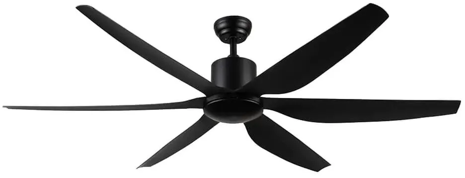 מאוורר תקרה Semicom SM-1061A/BK 66" סדרה: GIANT בצבע שחור