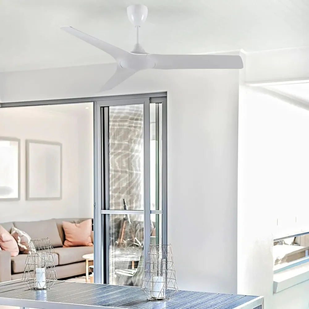 מאוורר תקרה Semicom SM-1069/WH 52" סדרה: ATLANTIC בצבע לבן