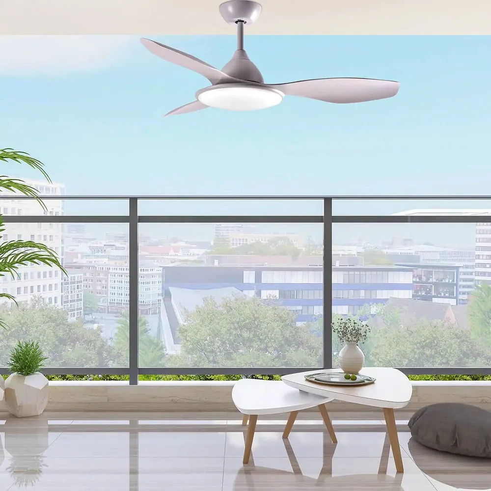 מאוורר תקרה Semicom SM-3061WP52/36CT 52" 36W סדרה: PLEASURE בצבע לבן – שליטה באמצעות שלט