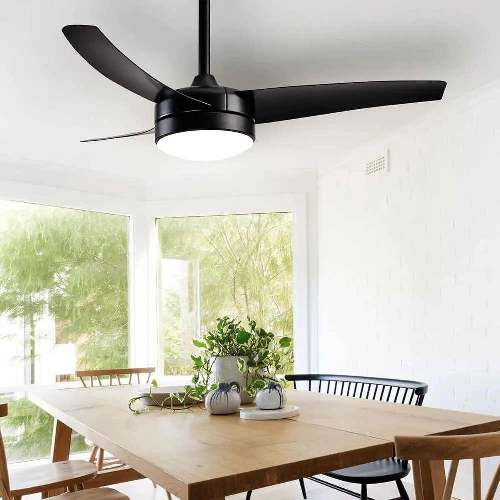 מאוורר תקרה Semicom SM-3811B42/20CT 42" 20W סדרה: SENSE בצבע שחור