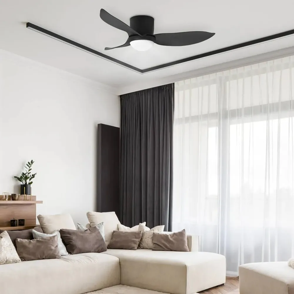 מאוורר תקרה Semicom SM-3921B46/20CT 46" 20W סדרה: FEEL בצבע שחור