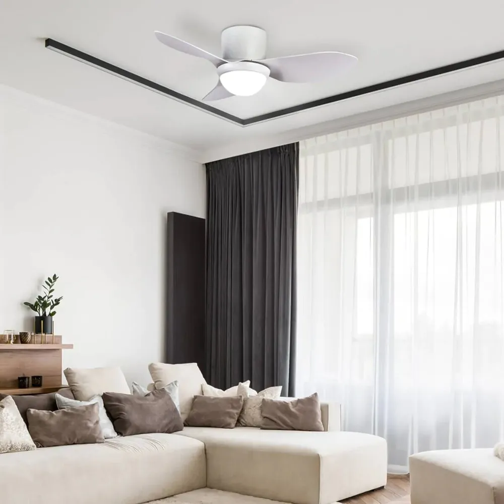 מאוורר תקרה Semicom SM-3921W46/20CT 46" 20W סדרה: FEEL בצבע לבן