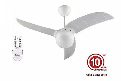 מאוורר תקרה Semicom SM-42C01L/WCT 42" 25W סדרה: BRAZIL בצבע לבן