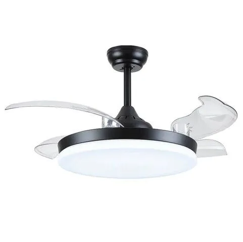 מאוורר תקרה Semicom SM-5001B/36CT 42" 36W סדרה: AMERICANO בצבע שחור – שליטה באמצעות שלט