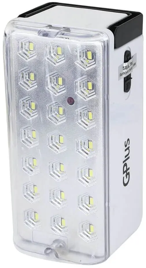 תאורת חירום Gplus SM-6210 10.5W אור לבן – 21 לדים – 18 ס"מ