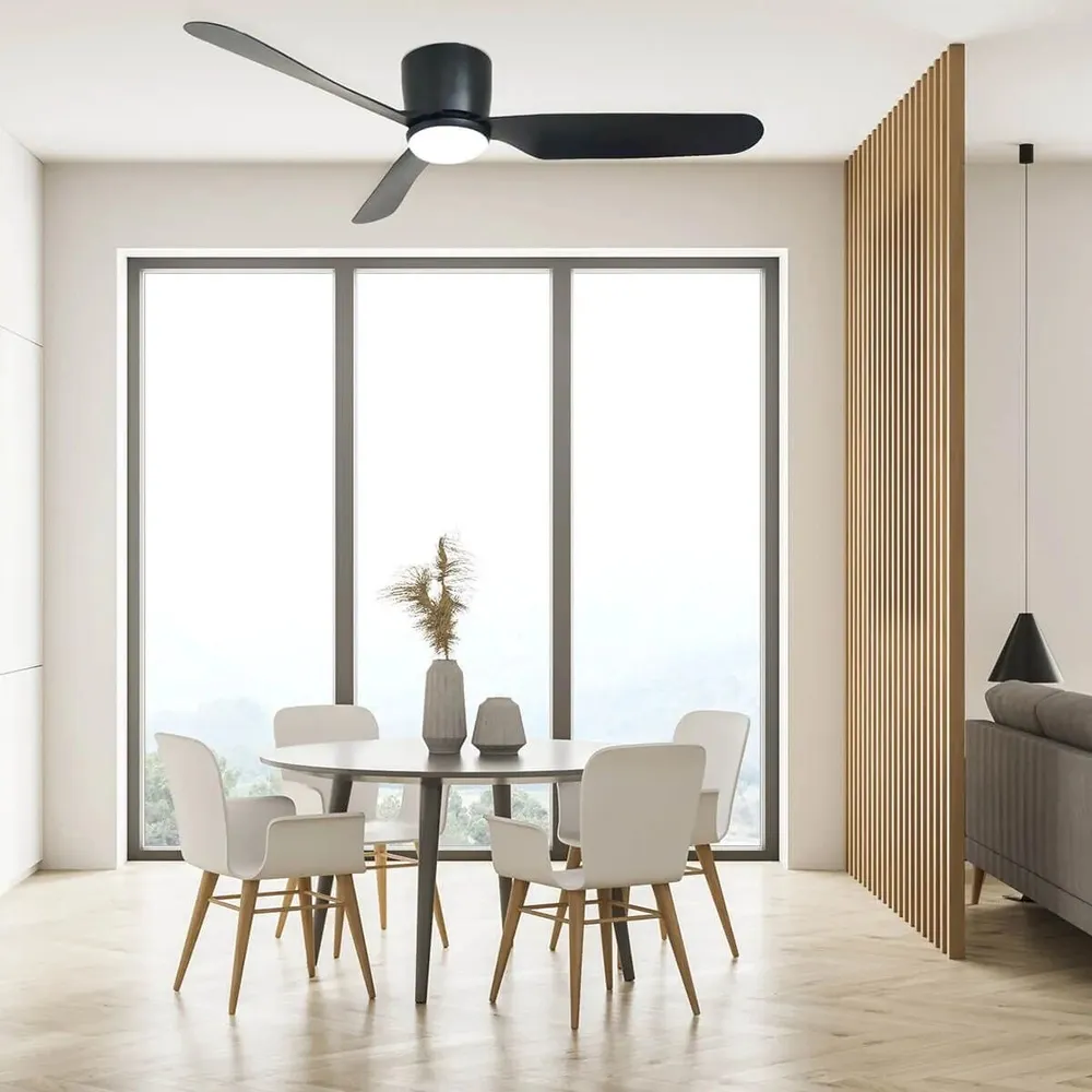 מאוורר תקרה Semicom SM-D3901/B22CT 48" 22W סדרה: ULTRA5 בצבע שחור