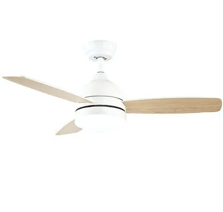 מאוורר תקרה Semicom SM-DC101042/25CT 42" 25W סדרה: LULU-SMART בצבע לבן/עץ – שליטה באמצעות שלט