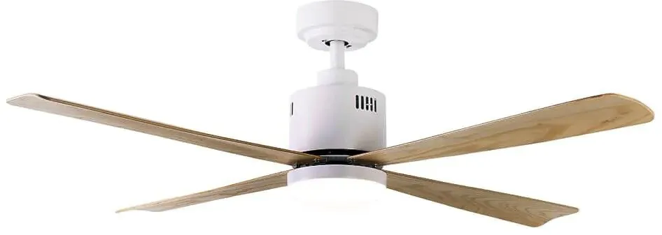 מאוורר תקרה Semicom SM-DC8551W/25CT 52" 25W סדרה: NORDIC בצבע לבן/עץ