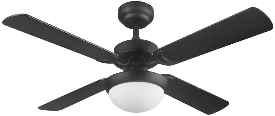 מאוורר תקרה Semicom SM-L42043B/18CT 42" 18W סדרה: ENERGY בצבע שחור