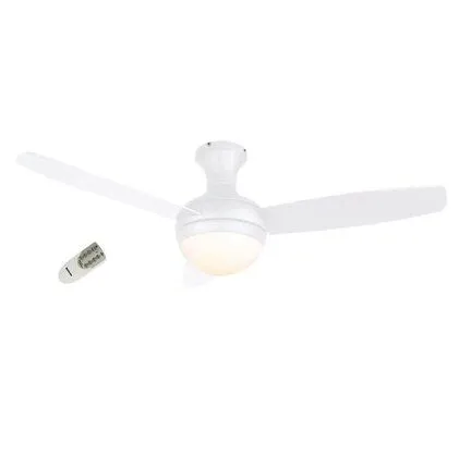 מאוורר תקרה Semicom SM-L48044W/18CT 48" 18W סדרה: TWITTER בצבע לבן – שליטה באמצעות שלט