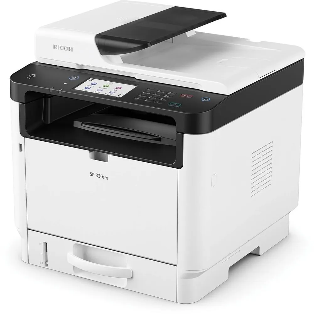 מדפסת לייזר שחור לבן משולבת Ricoh SP330SFN