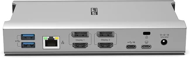 תחנות עגינה כפולה מקצועית USB 10G HDMI DP Dual 4K 100W כוללות 16 חיבורים STLab ST-U-2630