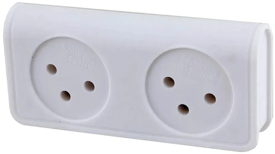 מפצל 2 שקעים Semicom SW-ADP2/B