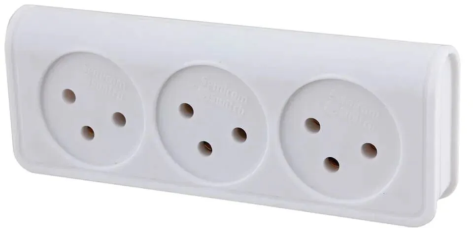 מפצל 3 שקעים Semicom SW-ADP3/B