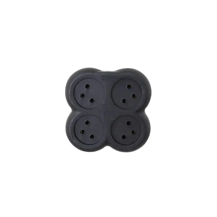 מפצל 4 שקעים Semicom SW-ADP4/BK