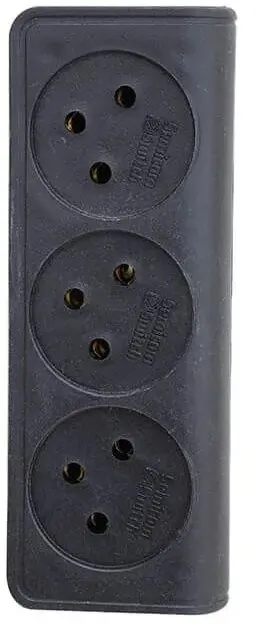 מפצל 3 שקעים Semicom SW-YZ01/03SBK