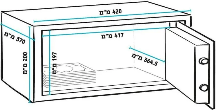 כספת דיגיטלית ביתית GPT TOSA20UM
