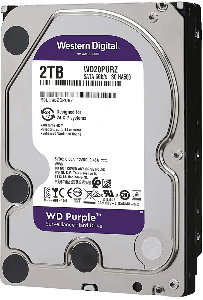 דיסק פנימי Western Digital Purple Desktop WD23PURZ 2TB