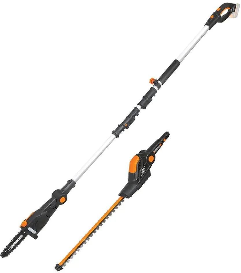 גוזם גדר חיה טלסקופי משולב שרשרת Worx WG908E.9 20V – גוף