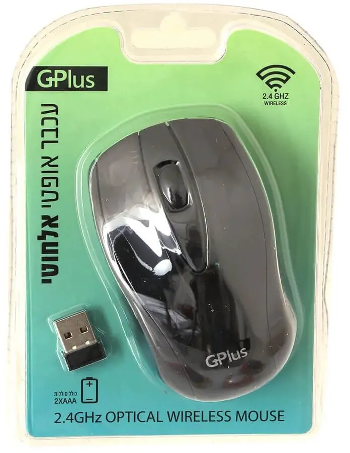 ‏עכבר ‏אלחוטי GPlus WMD-007 – צבע שחור
