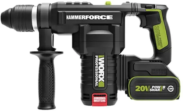 פטישון נטען 20V + שתי סוללות Worx WU399