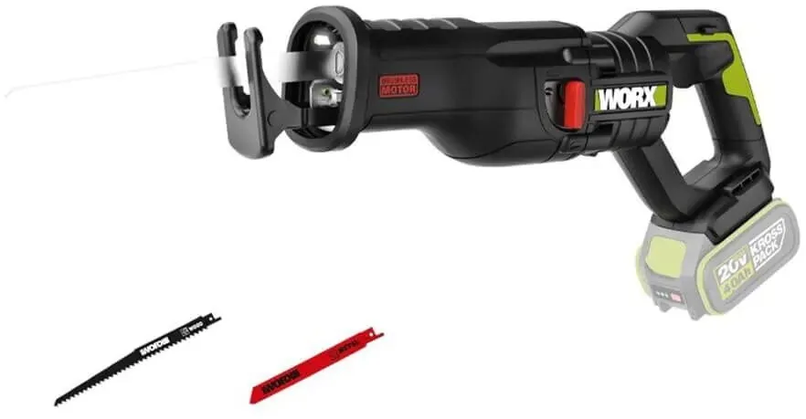 מסור חרב נטען Worx WU501.9 20V – גוף בלבד
