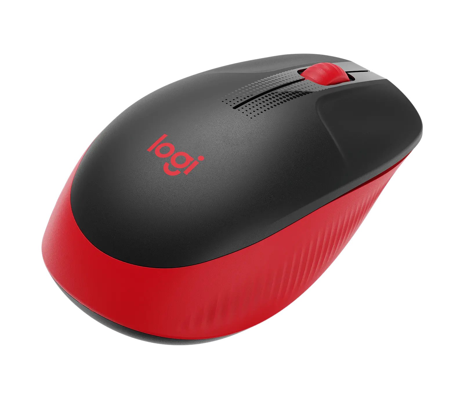 עכבר אלחוטי בצבע אדום Logitech M190