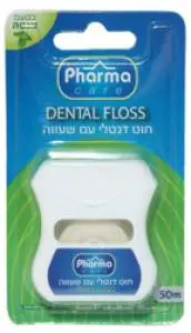 חוט דנטלי Pharma Care Mint Wax – באורך 50 מטר